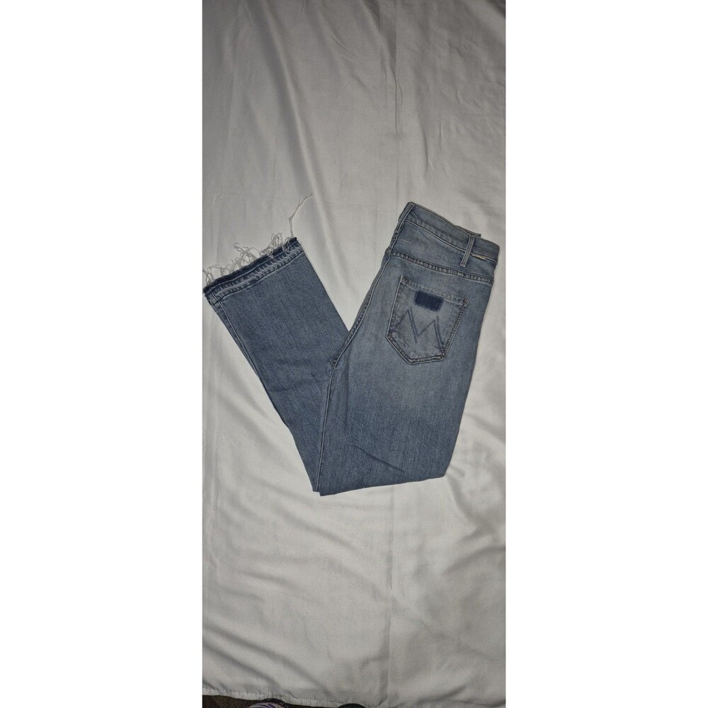 Mother Superior Denim Hustler Ankle Undone Hem in On My Feet Size 28
